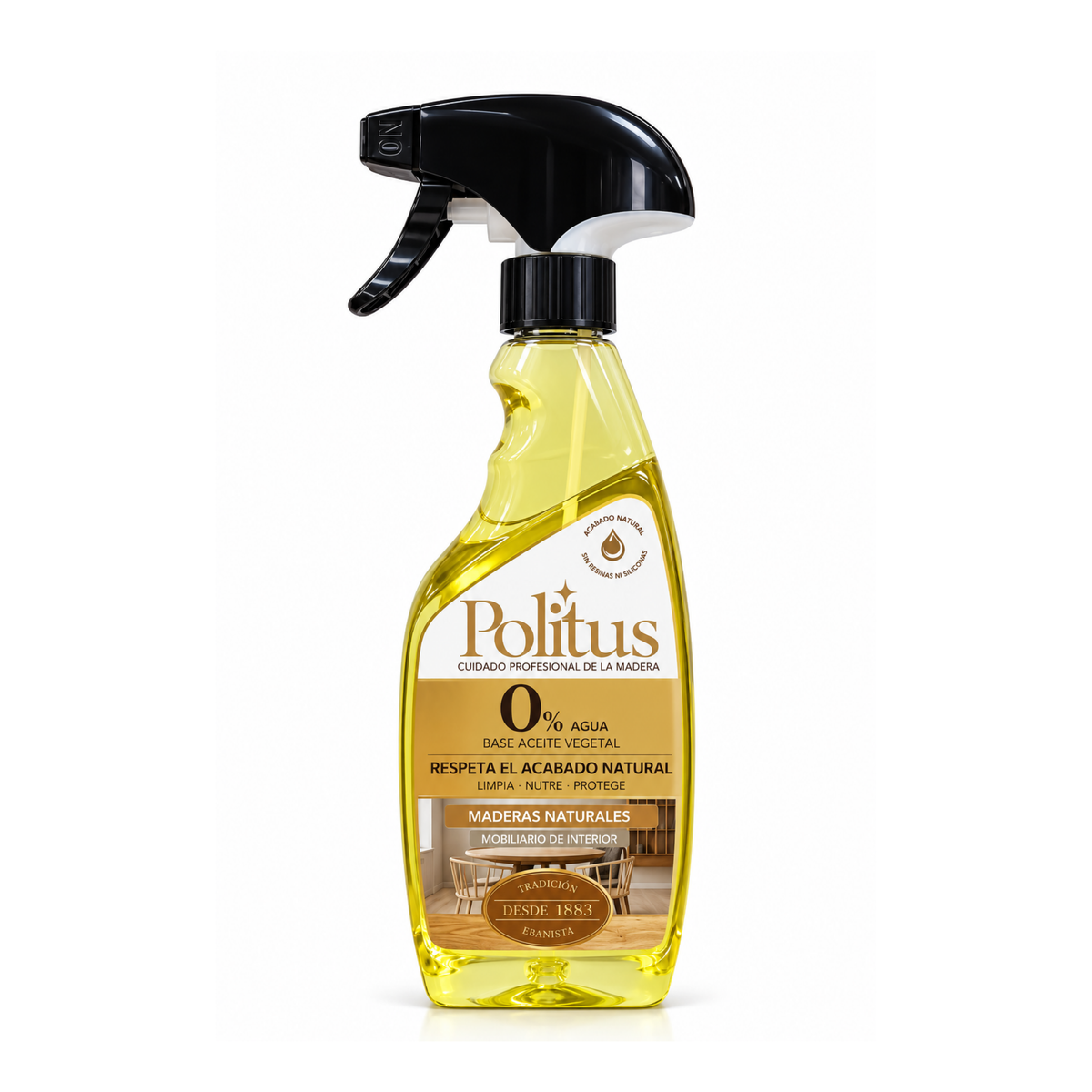 Politus Madera Natural y Aceitada pistola 375 ml