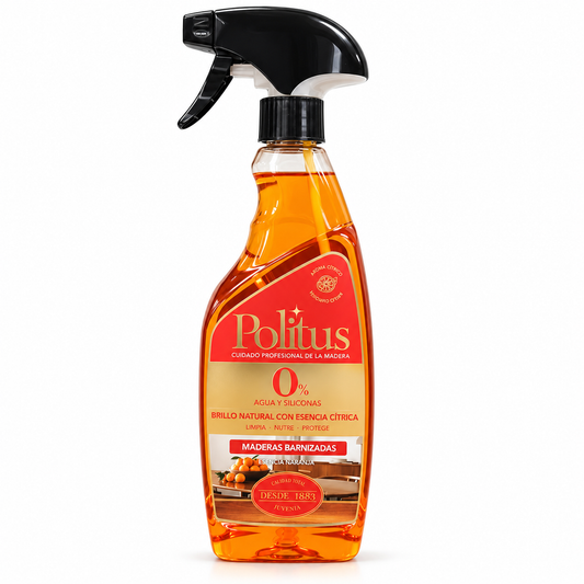 Politus Muebles Barnizados Aroma Cítrico pistola 375 ml