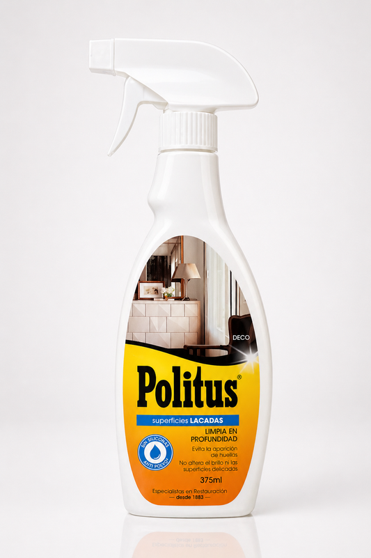 Politus Muebles Lacados y de Cocina 375 ml | Limpia y Abrillanta
