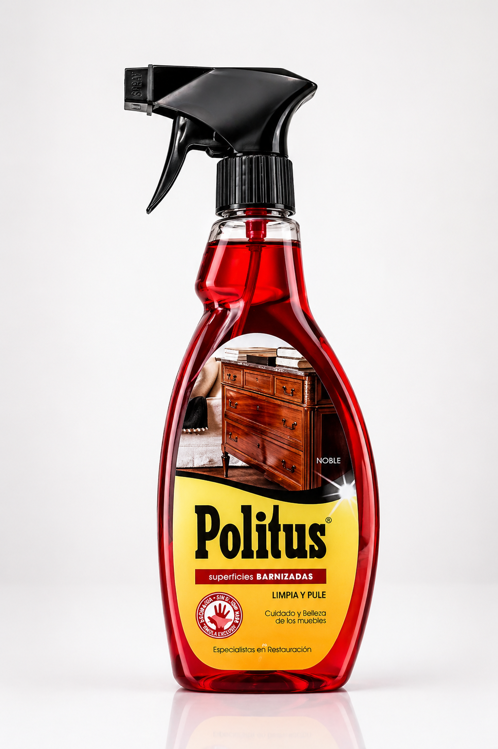 Politus Muebles Barnizados 375 ml | Limpia, Nutre y Abrillanta